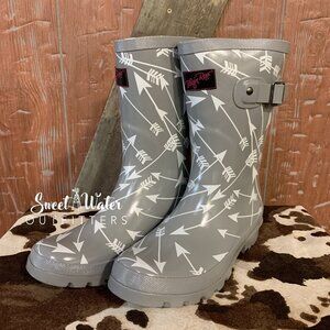 Blazin Roxx Emerson Round Rubber Toe Rain Boots